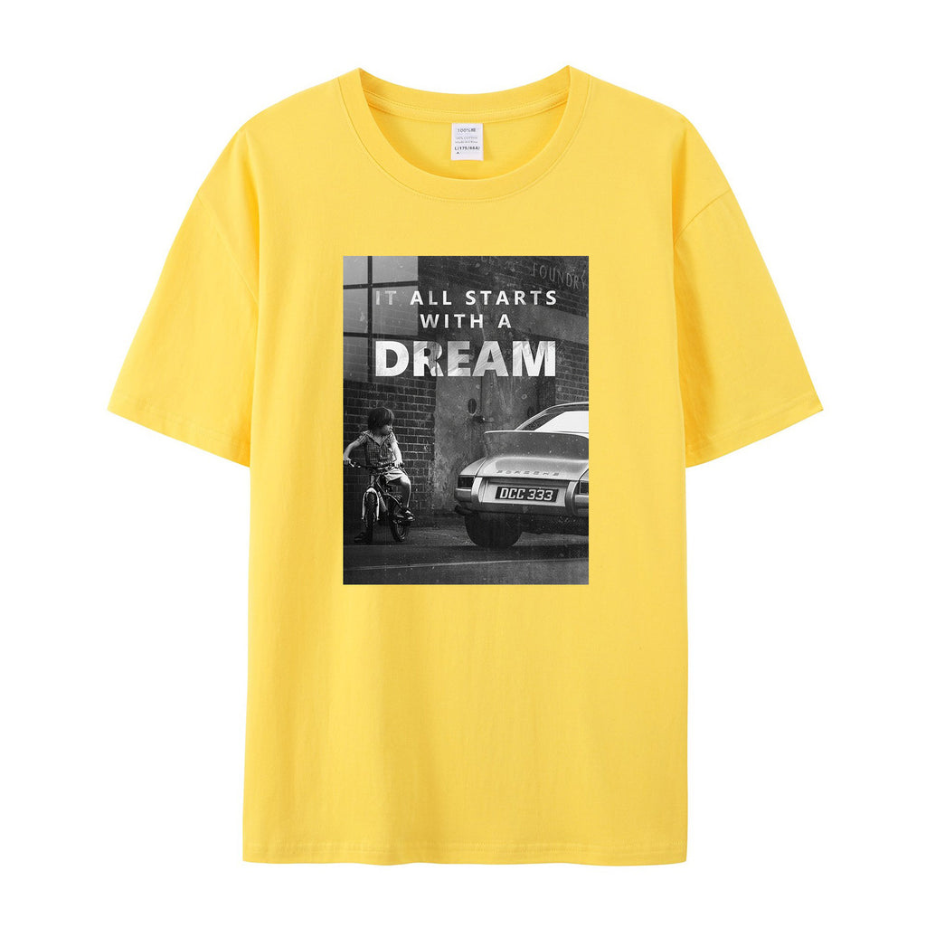 It All Starts With A Dream Cotton T-Shirts