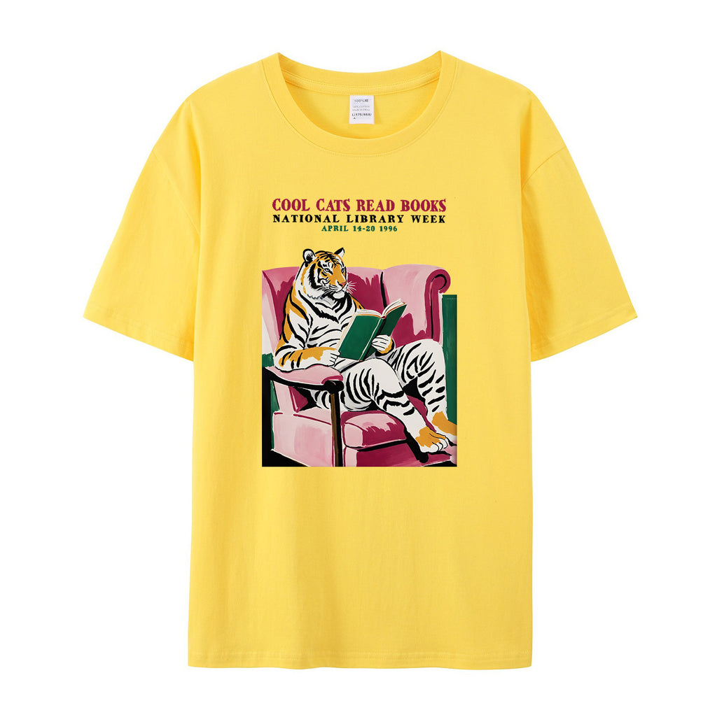 Library Week Poster 1996 cotton T-shirt