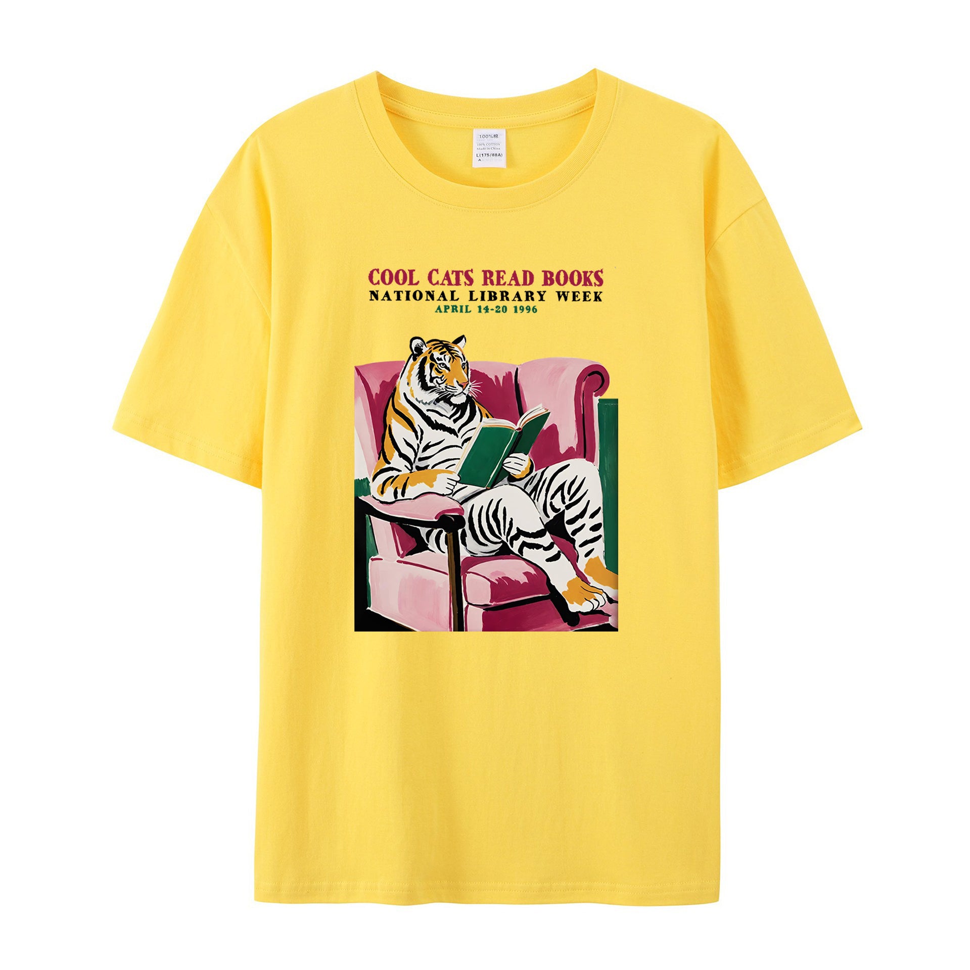 Library Week Poster 1996 cotton T-shirt