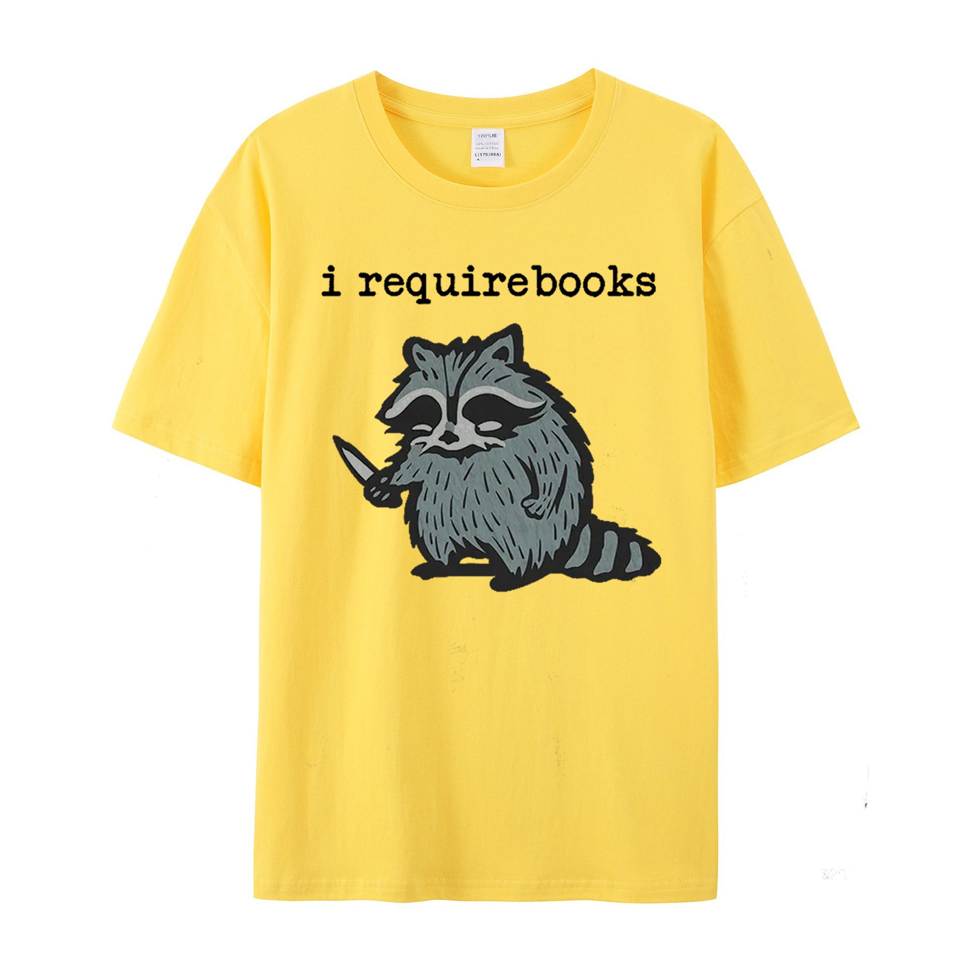 I Require Books cotton T-shirt