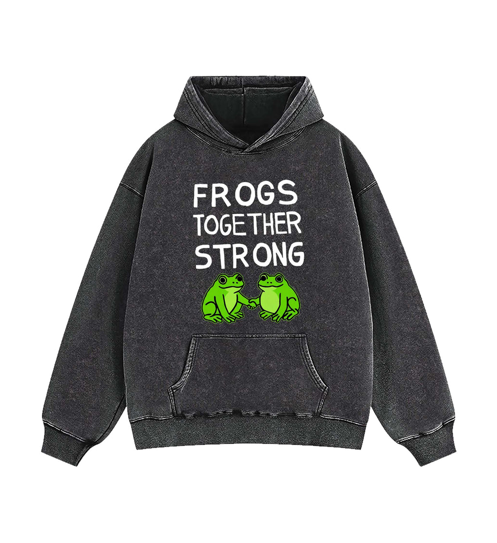 Frogs Together Strong Protest Shirt Hoodie