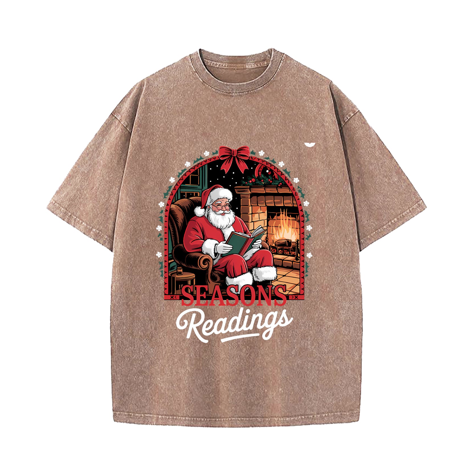 Reading Santa Claus Bookish Christmas Reading Lovers Essential T-Shirt