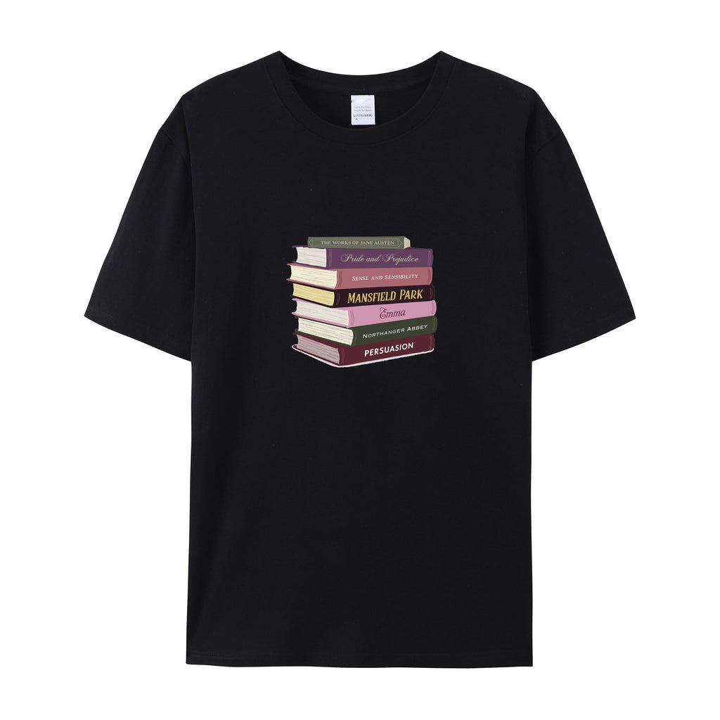 Jane Austen Literary Gift for Readers cotton T-shirt