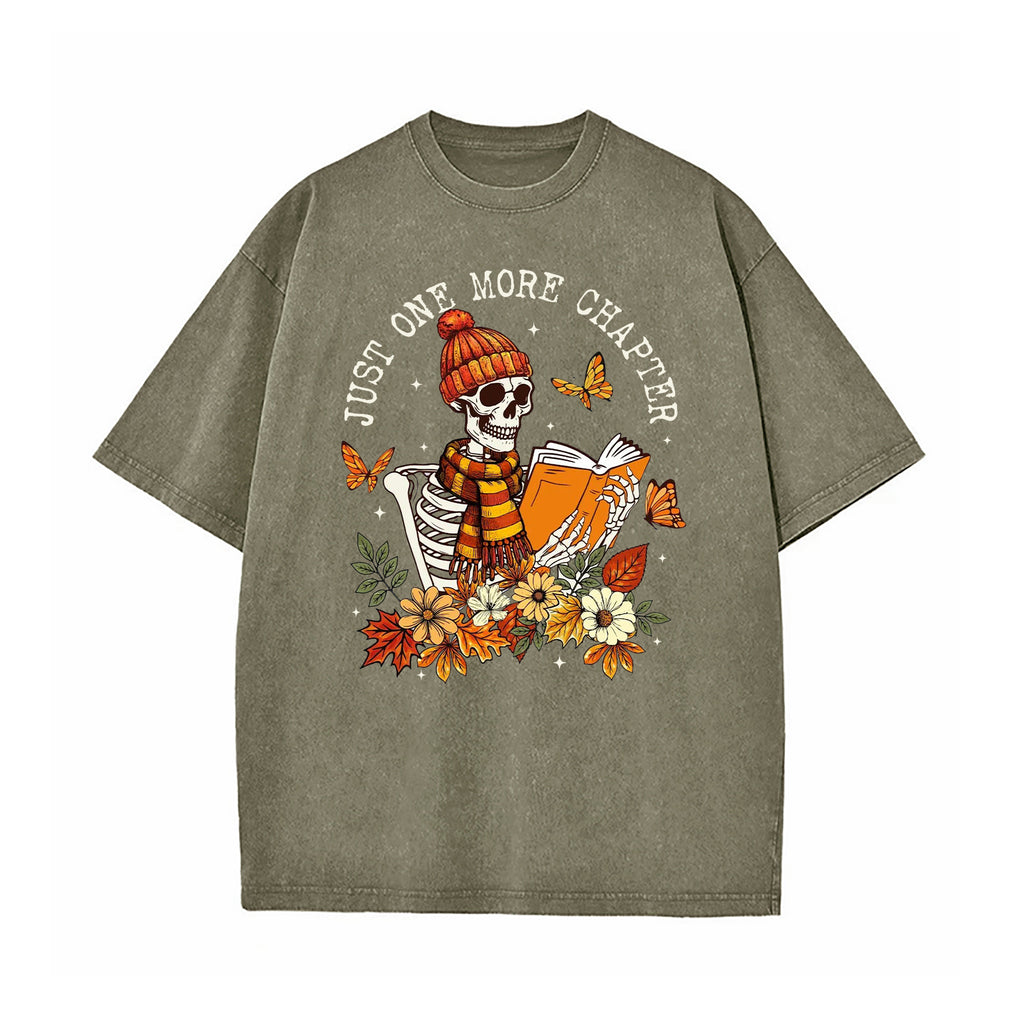 One More Chapter Skeleton Washed T-Shirt