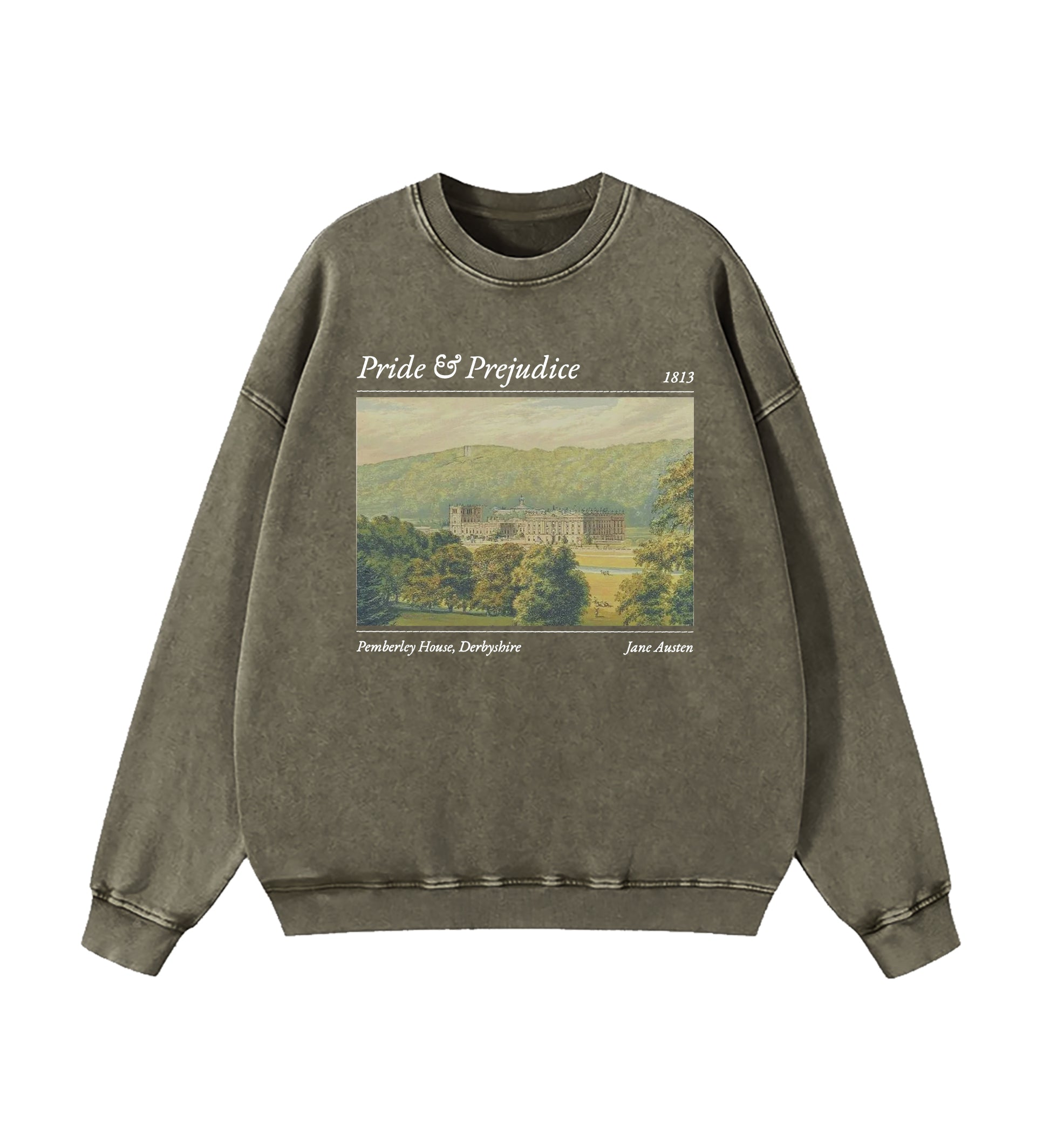 Pride And Prejudice Pemberley House Washed Sweatshirt