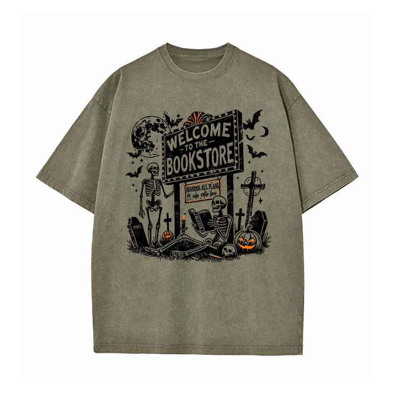 Welcome To the Bookstore Washed T-Shirt