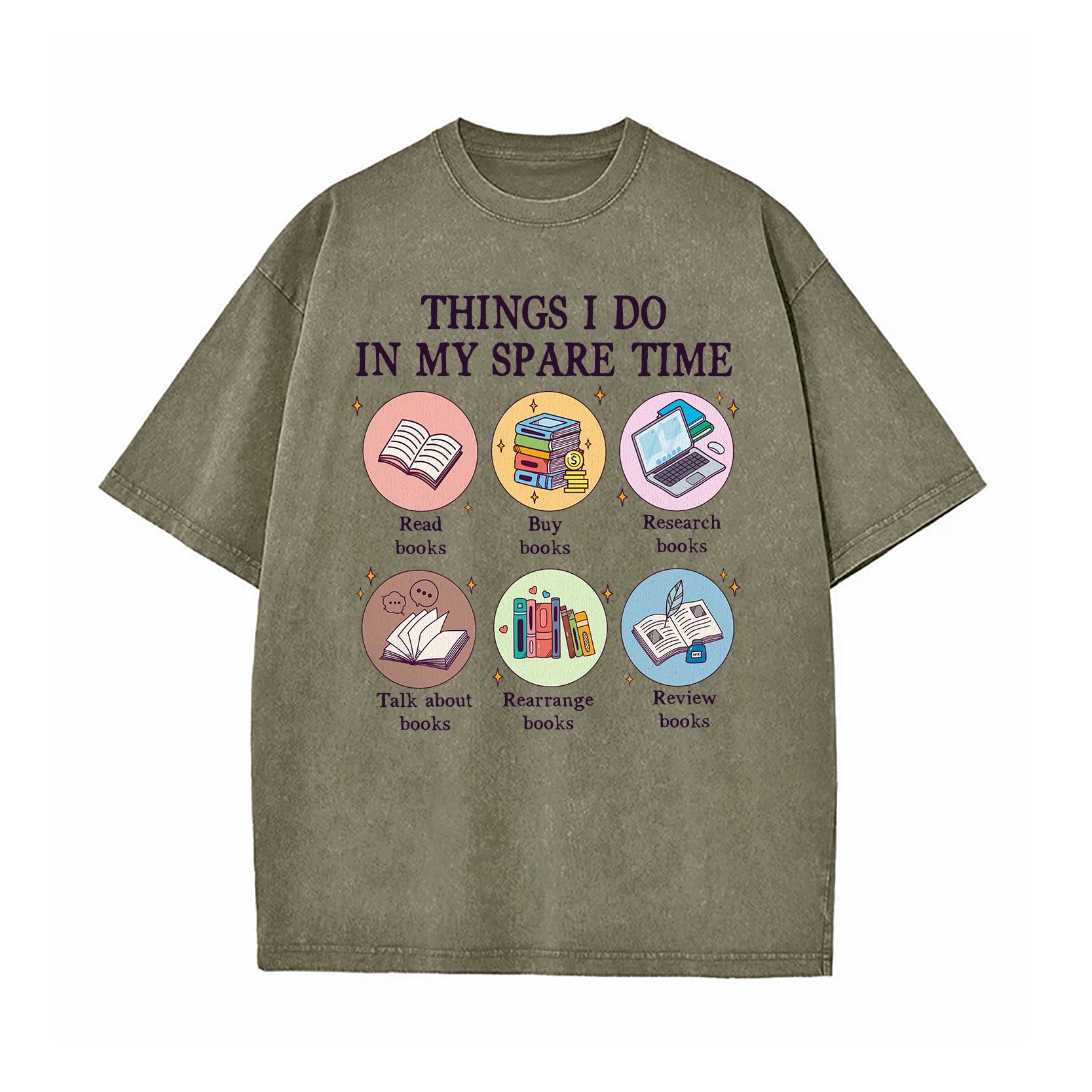 Things I Do in My Spare Time Washed T-Shirt