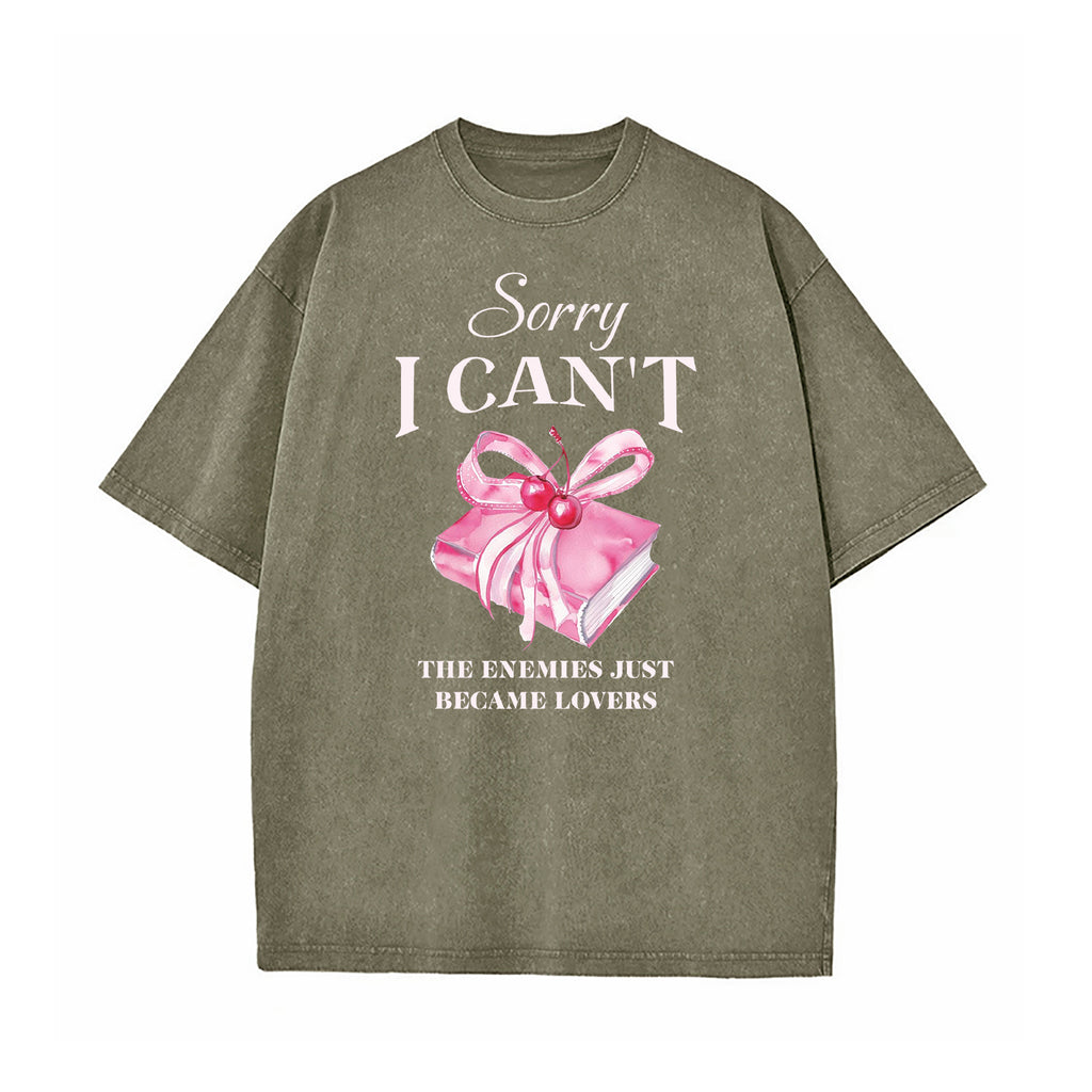 Enemies To Lovers Dark Romance Washed T-Shirt