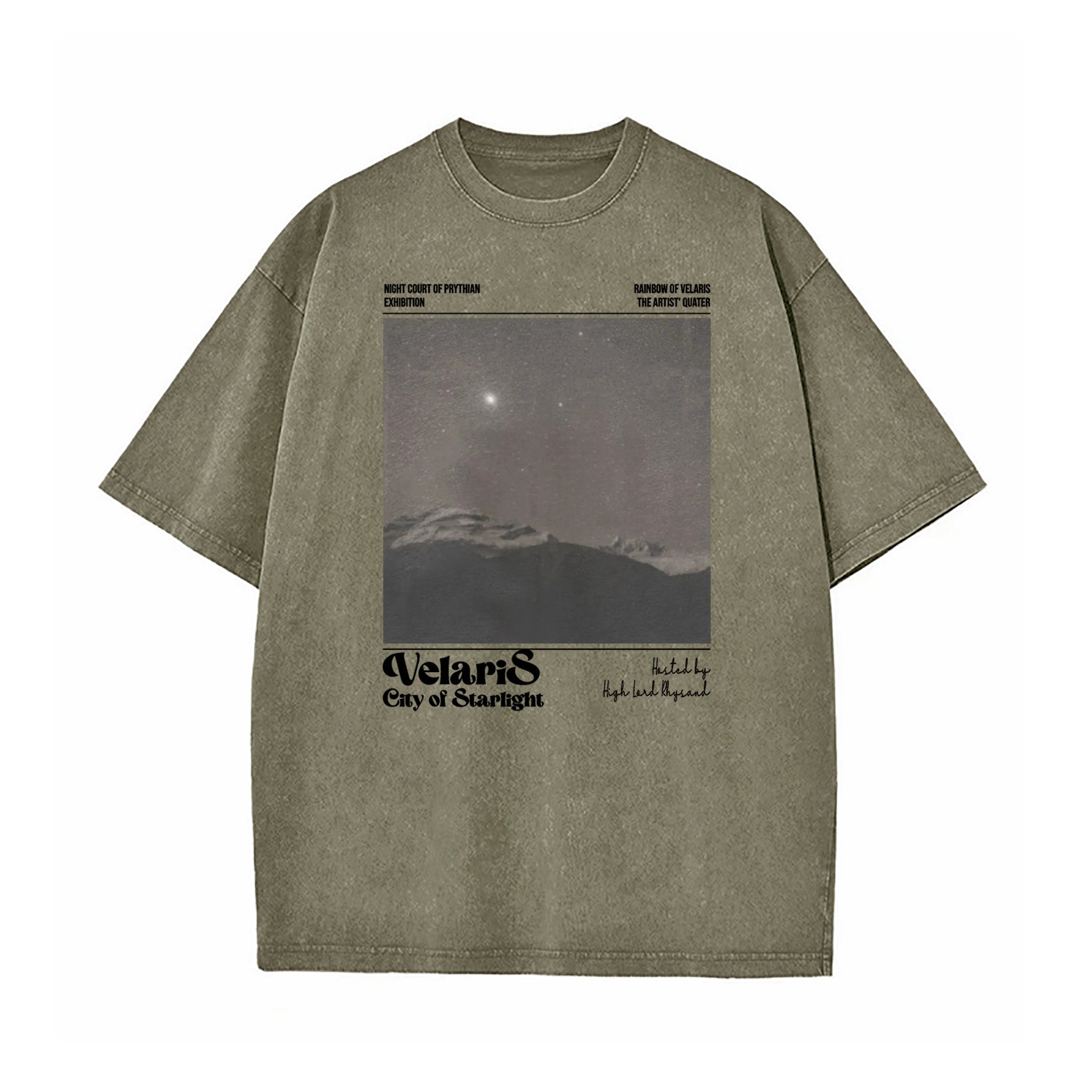 SJM Velaris Night Court Washed T-Shirt