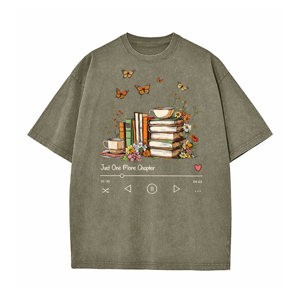 Just One More Chapter Washed T-Shirt