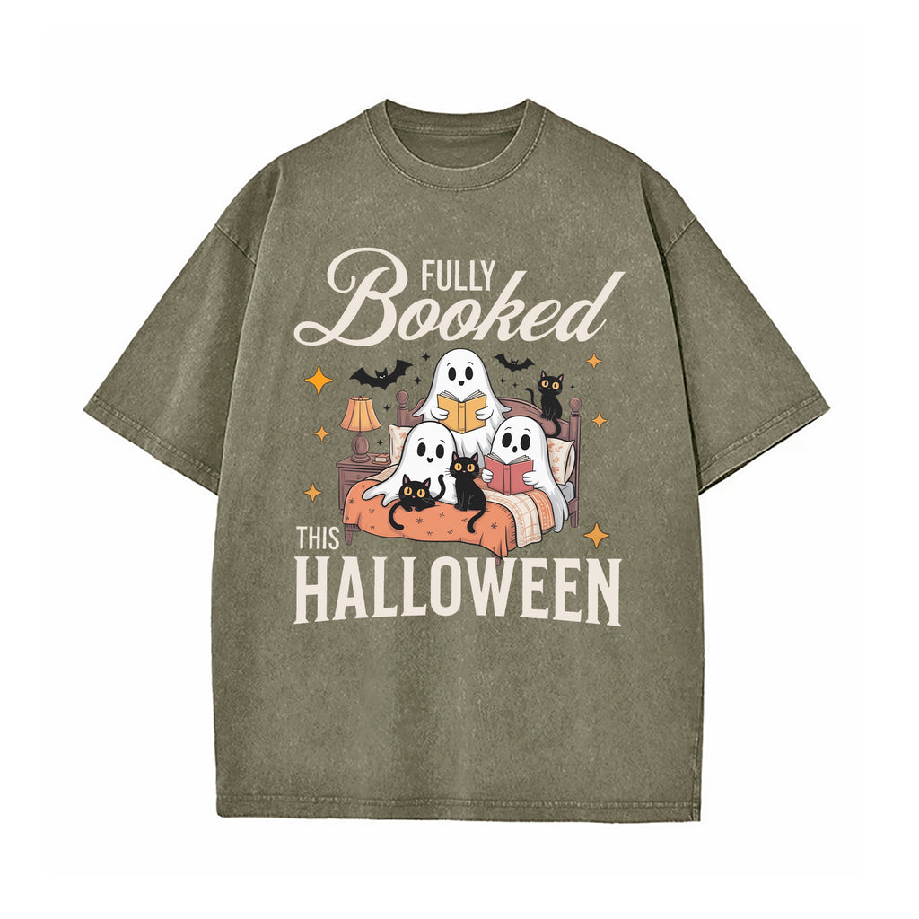 Fully Booked This Halloween Washed T-Shirt
