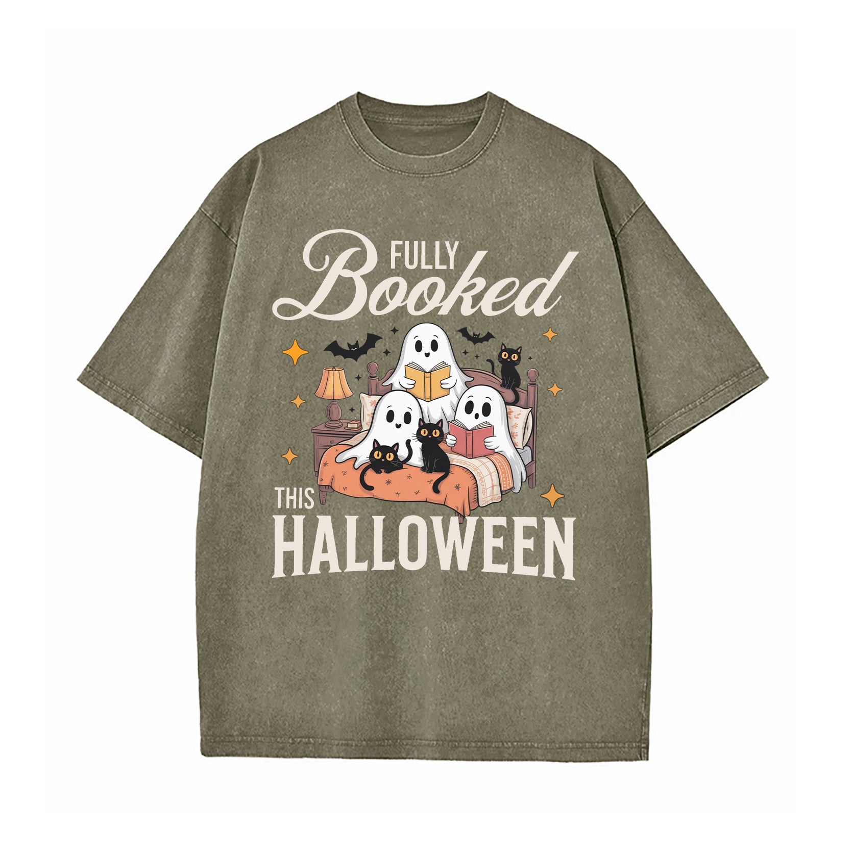 Fully Booked This Halloween Washed T-Shirt