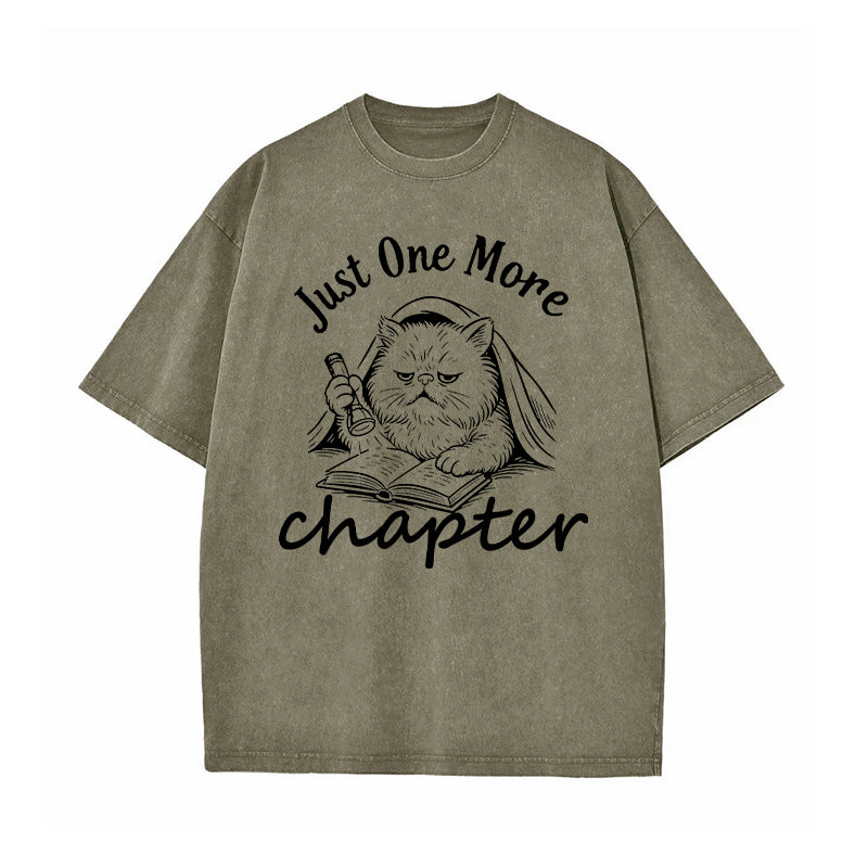 Just One More Chapter Washed T-Shirt