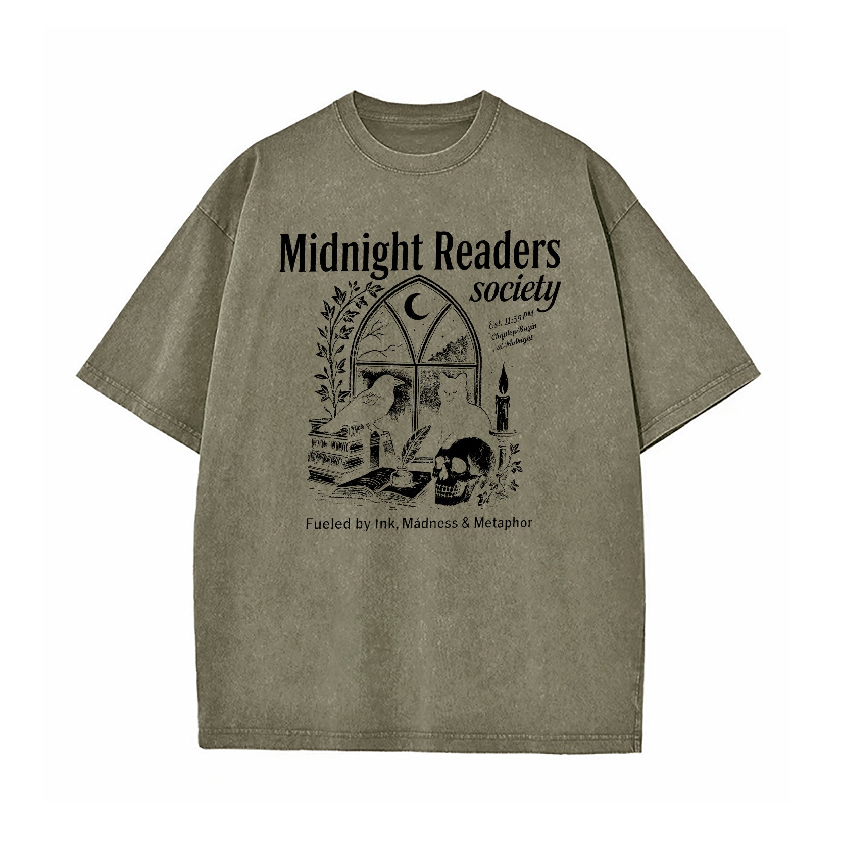 Midnight Reading Society Washed T-Shirt