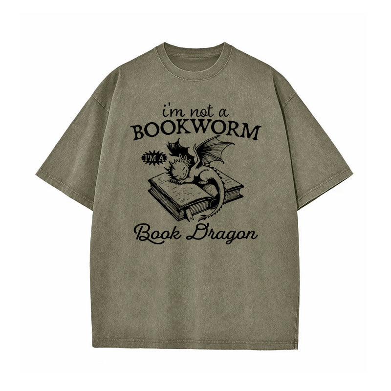 I'm Not A Bookworm I'm A Book Washed T-Shirt
