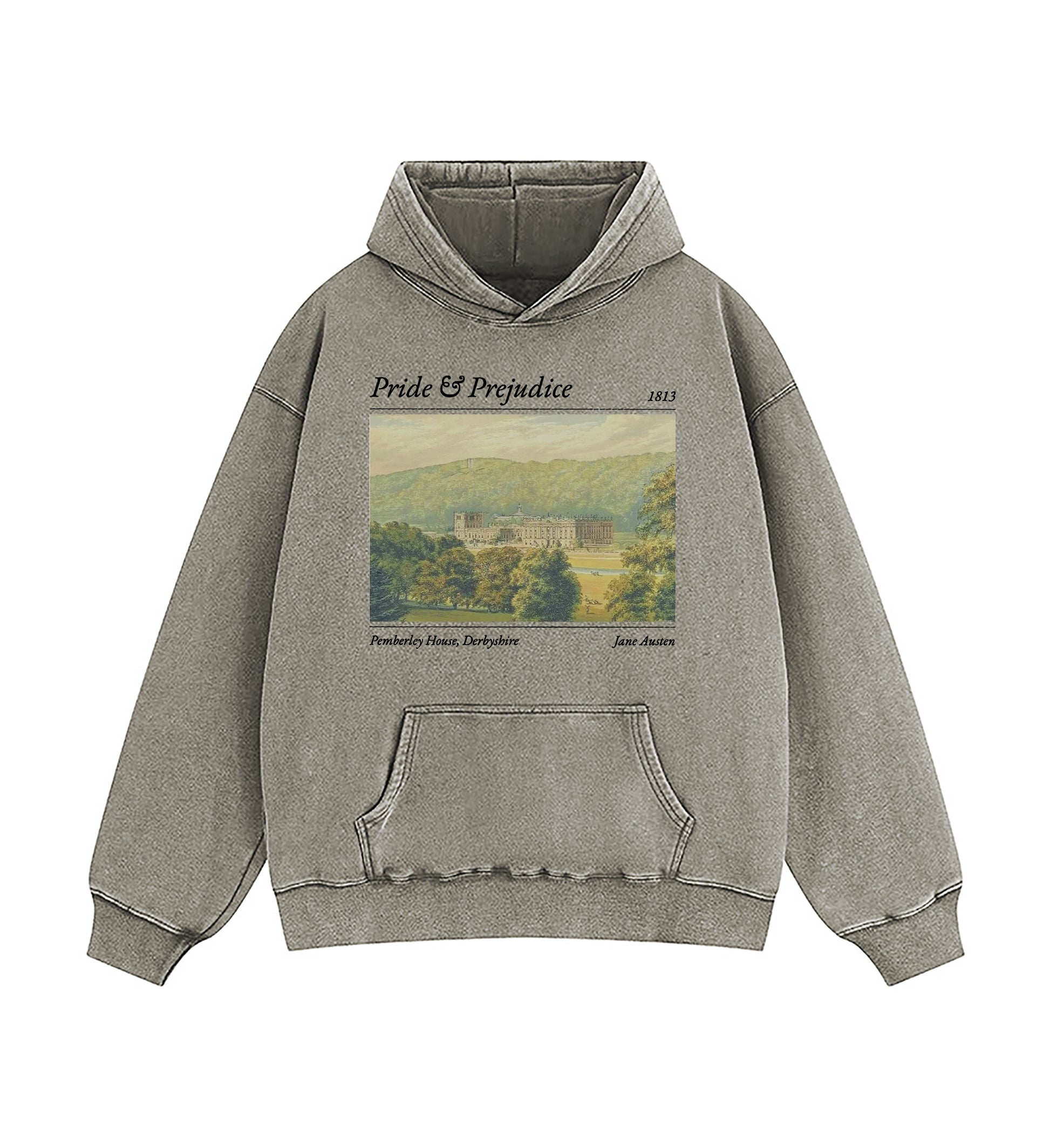 Pride And Prejudice Pemberley House Washed Hoodie