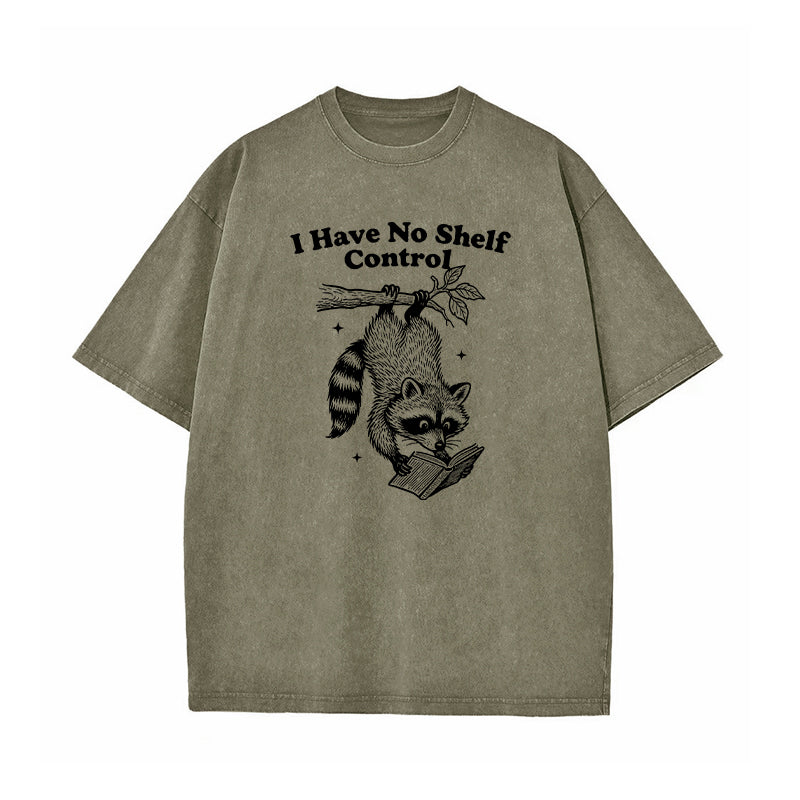 I Have No Shelf Control Washed T-Shirt
