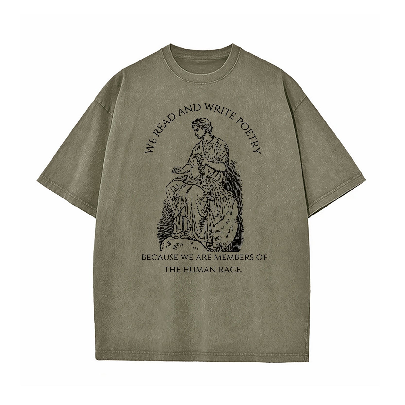 We Read And Write Poetry Washed T-Shirt