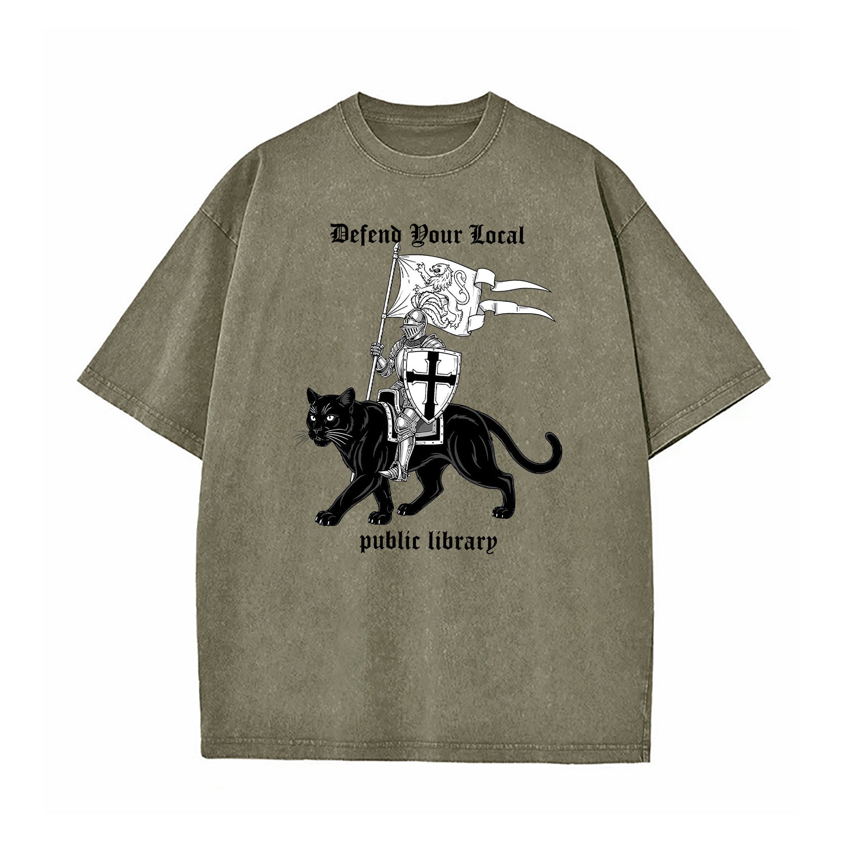 Defend Your Local Public Library Washed T-Shirt