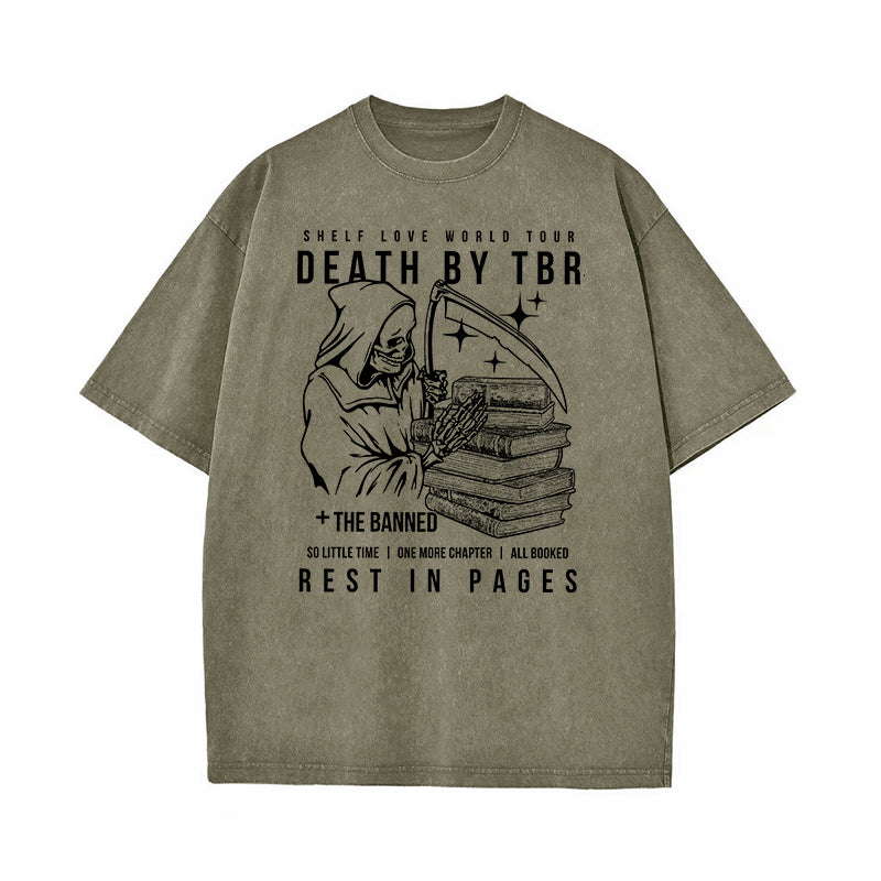 Death by TBR Washed T-Shirt