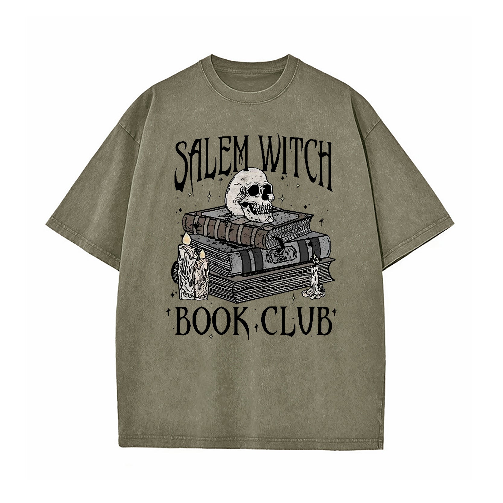Salem Witch Book Club Washed T-Shirt