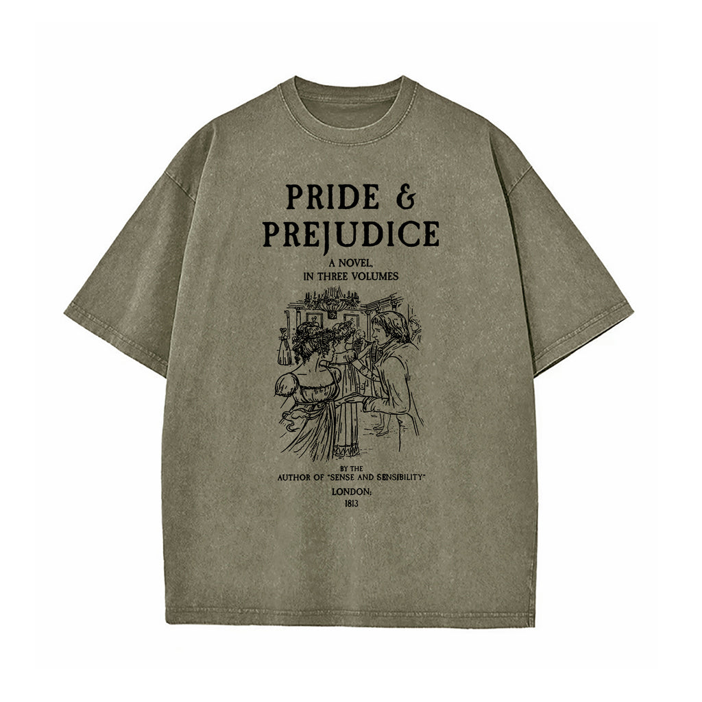 Pride And Prejudice Jane Austen Washed T-Shirt