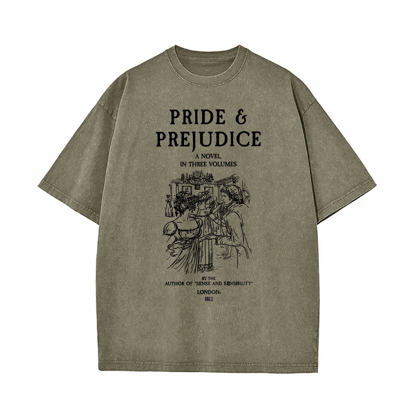 Pride And Prejudice Jane Austen Washed T-Shirt
