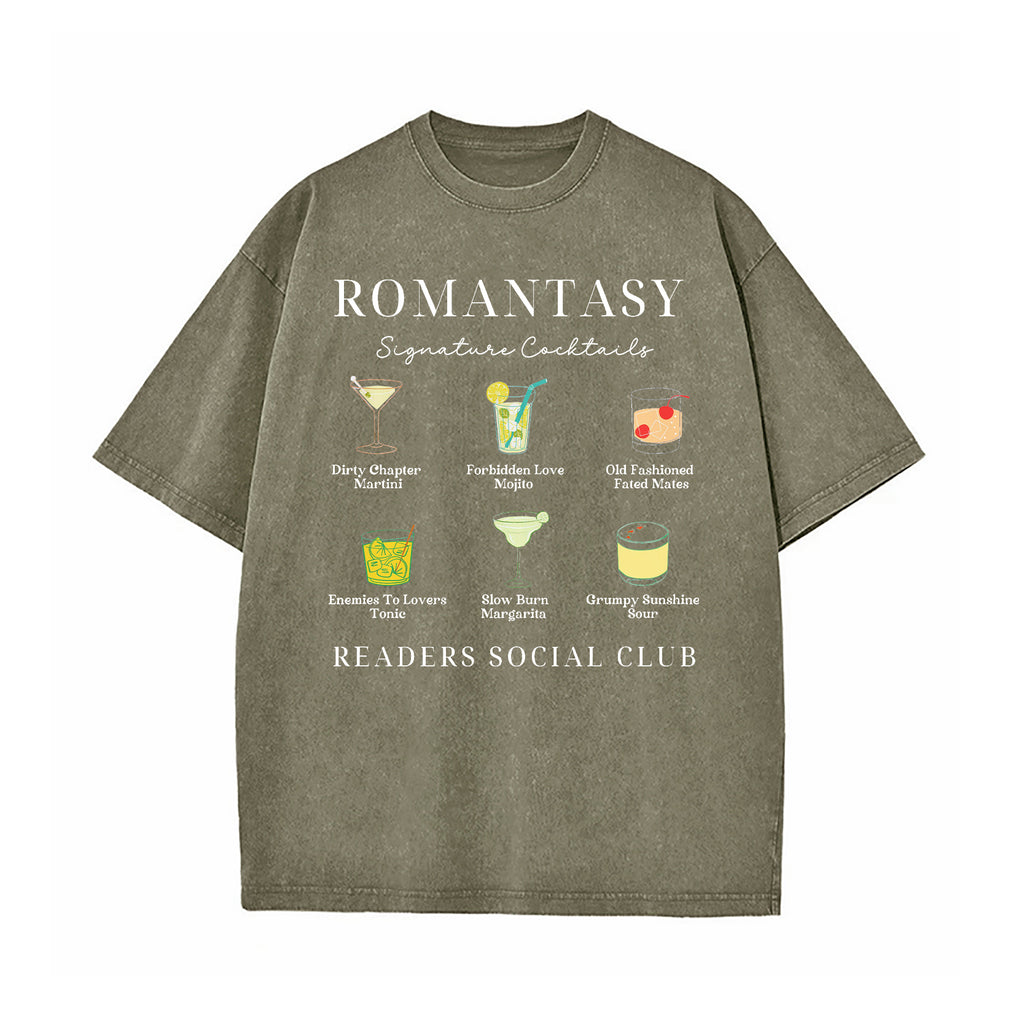 Romantasy Readers Social Club Washed T-Shirt