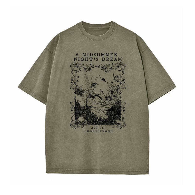 A Midsummer Nights Dream Shakespeare Washed T-Shirt