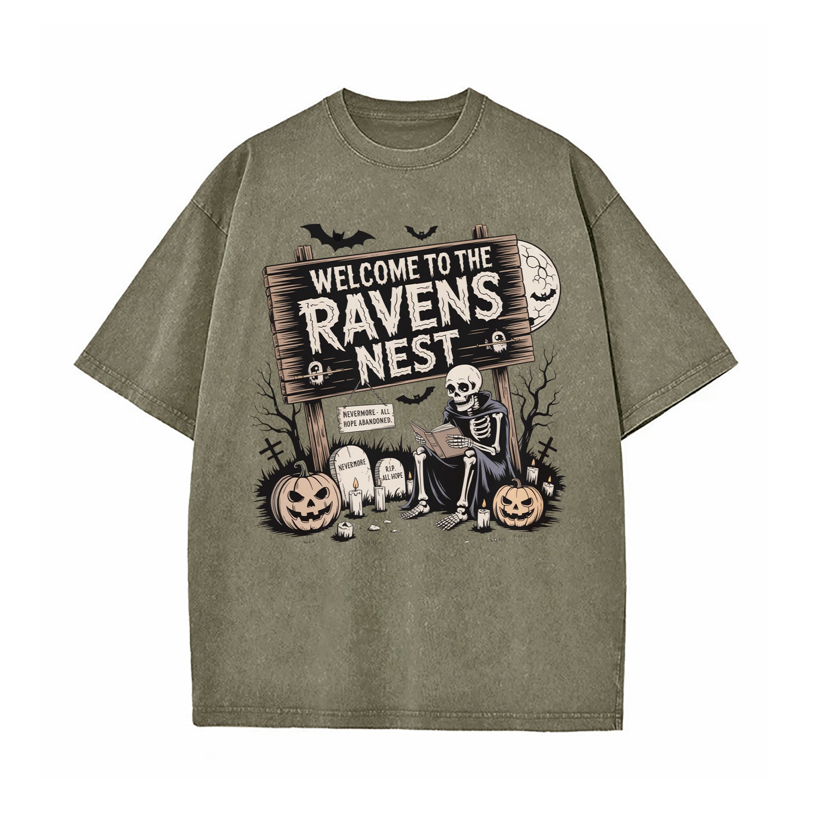 Welcome to the Raven's Nest Washed T-Shirt