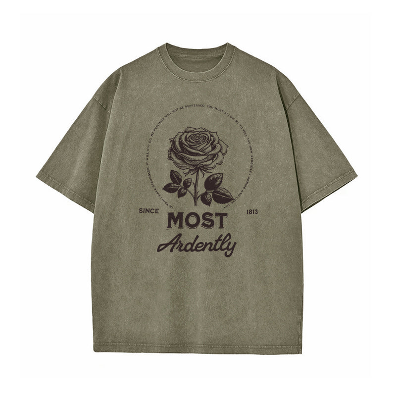 Most Ardently Jane Austen Washed T-Shirt