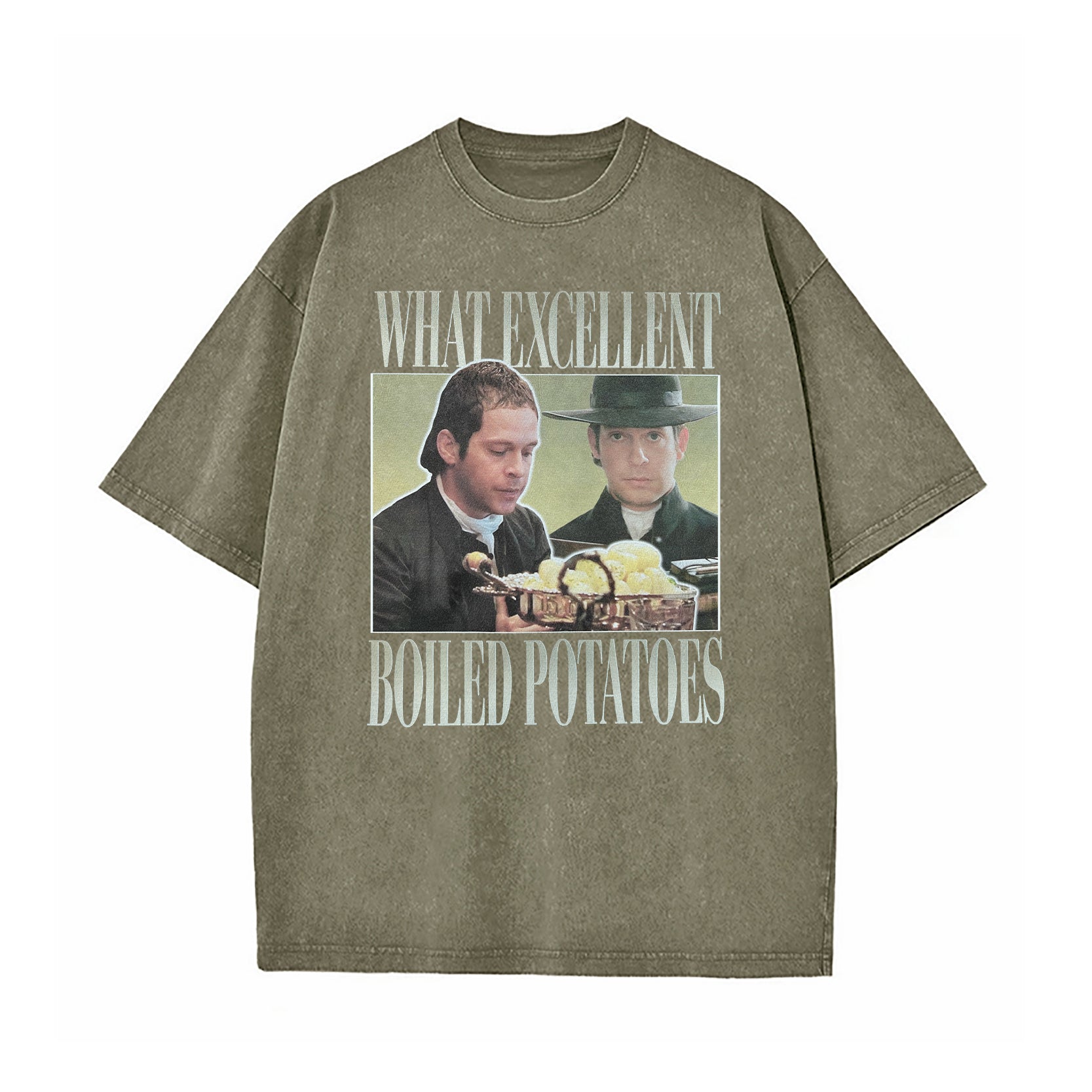 Boiled Potatoes Funny Meme Pride And Prejudice Washed T-Shirt