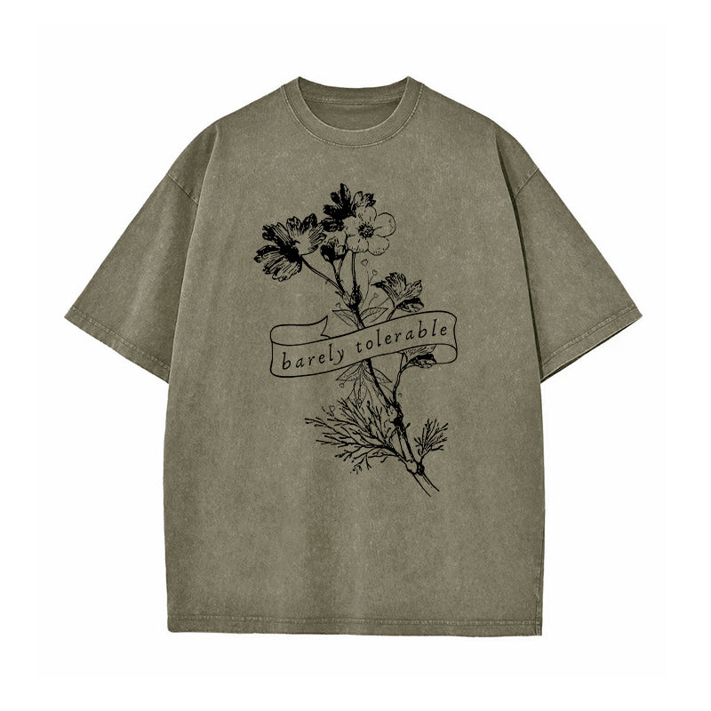 Barely Tolerable Pride And Prejudice Washed T-Shirt