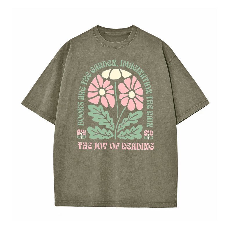 The Joy of Reading Washed T-Shirt