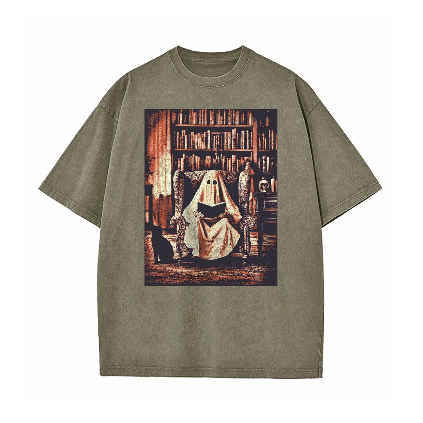 Read In Peace Halloween Washed T-Shirt