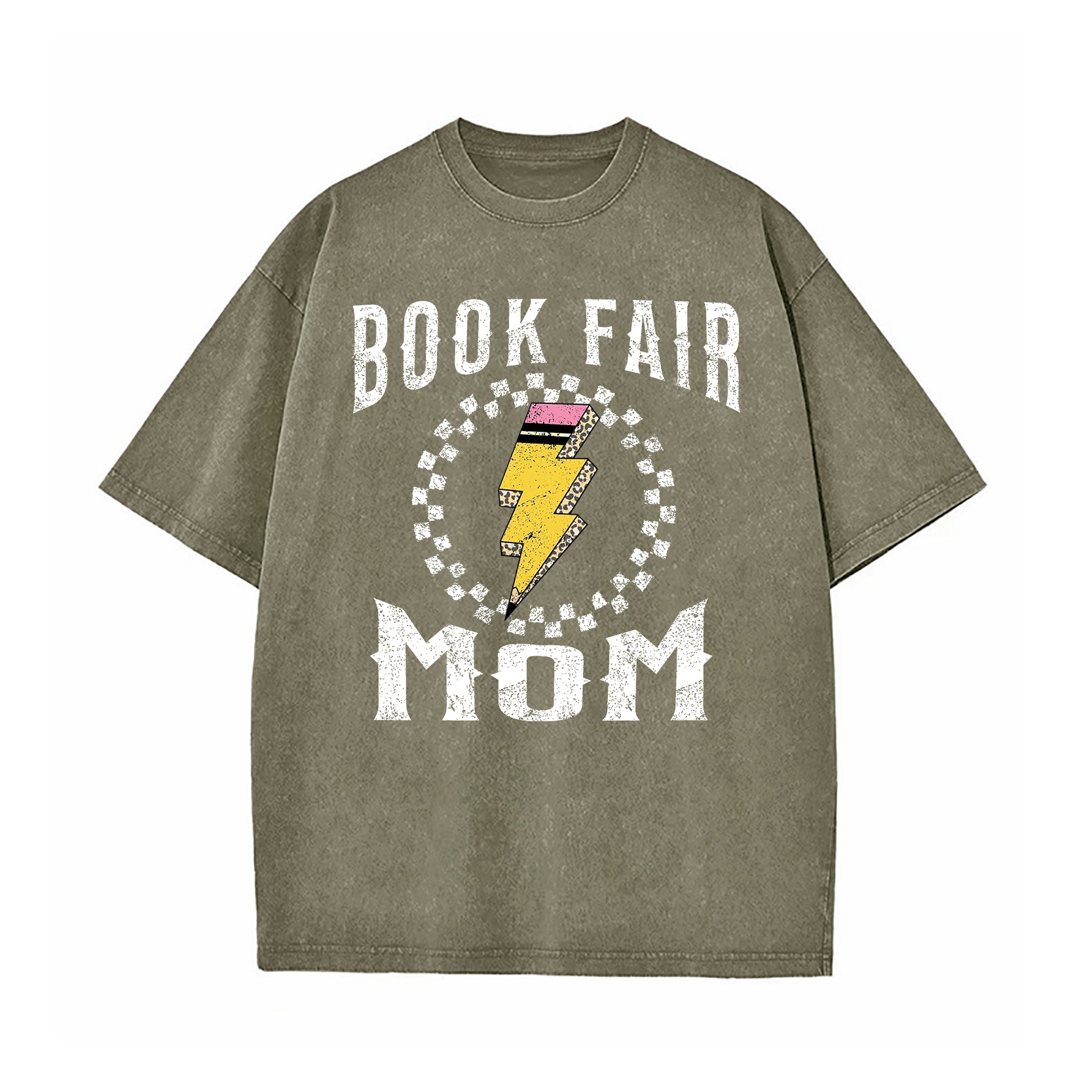 Book Fair Mom Washed T-Shirt