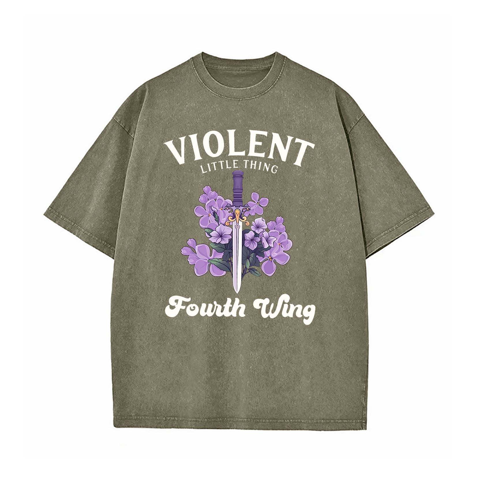 Violent Little Thing Violet Sorrengail Washed T-Shirt