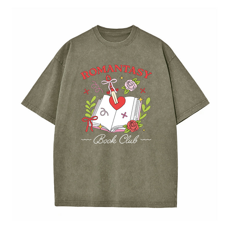 Romantasy Book Club Washed T-Shirt
