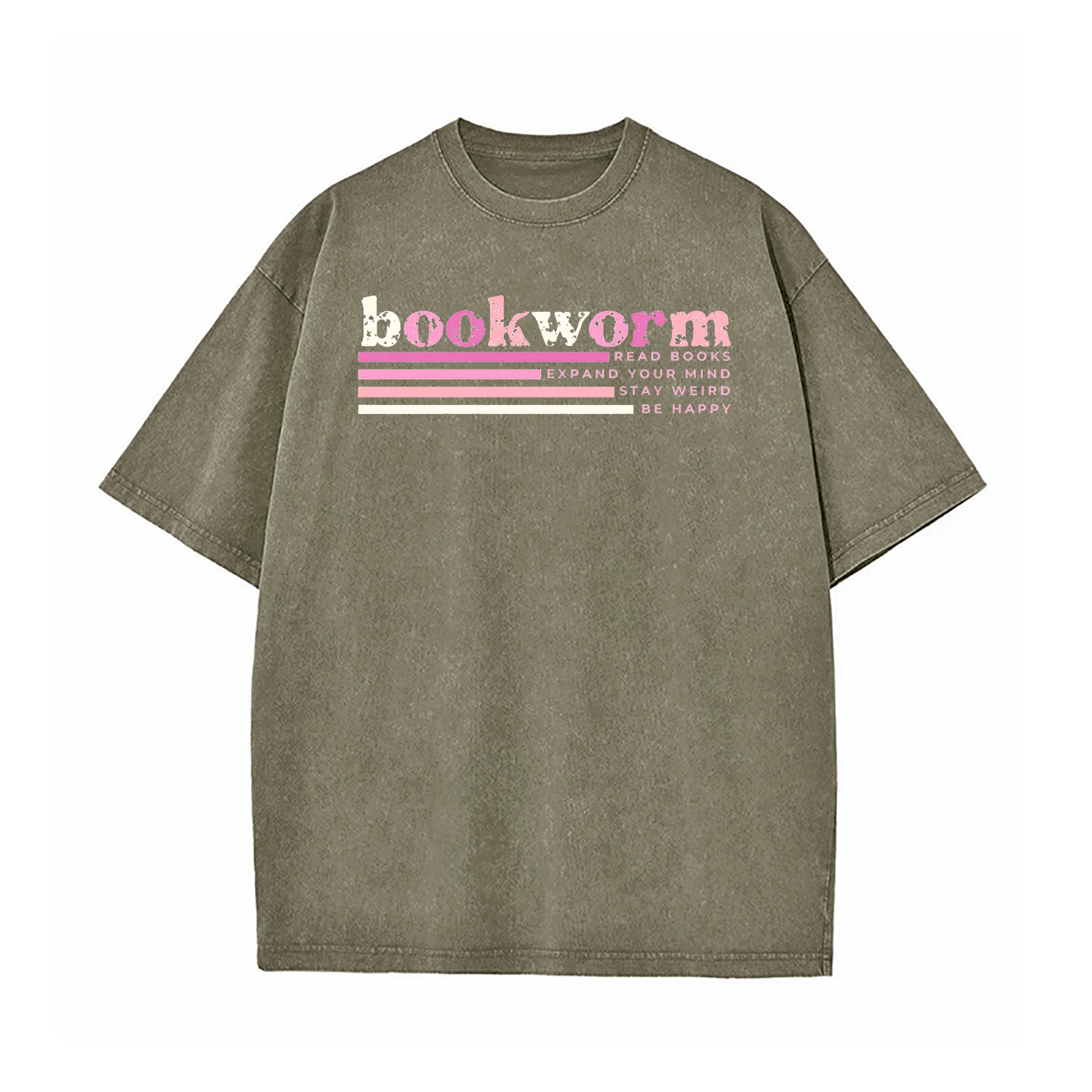 Bookworm Read Books Washed T-Shirt