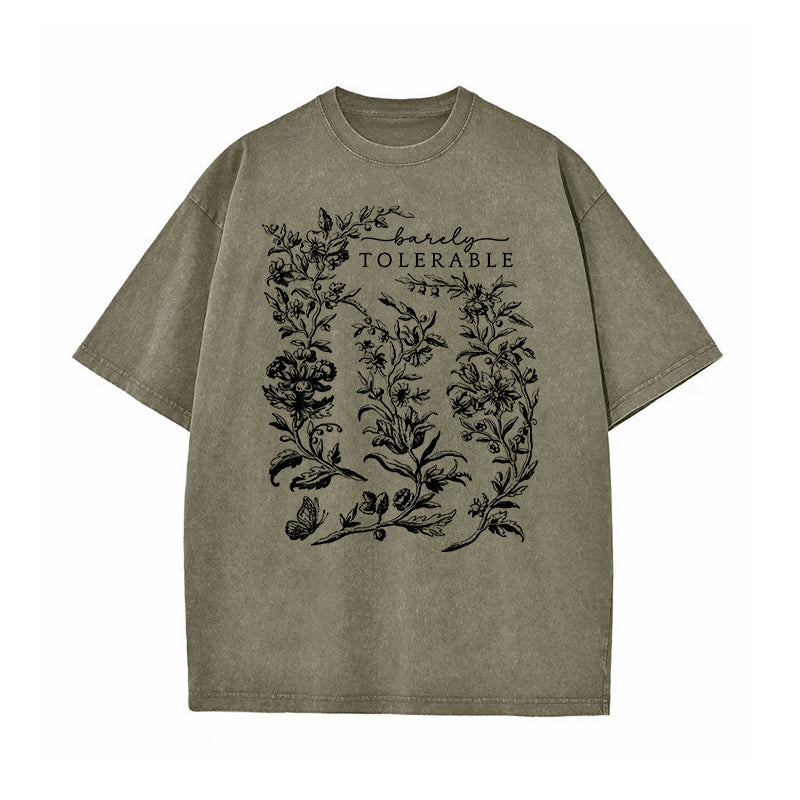 Barely Tolerable Pride And Prejudice Washed T-Shirt