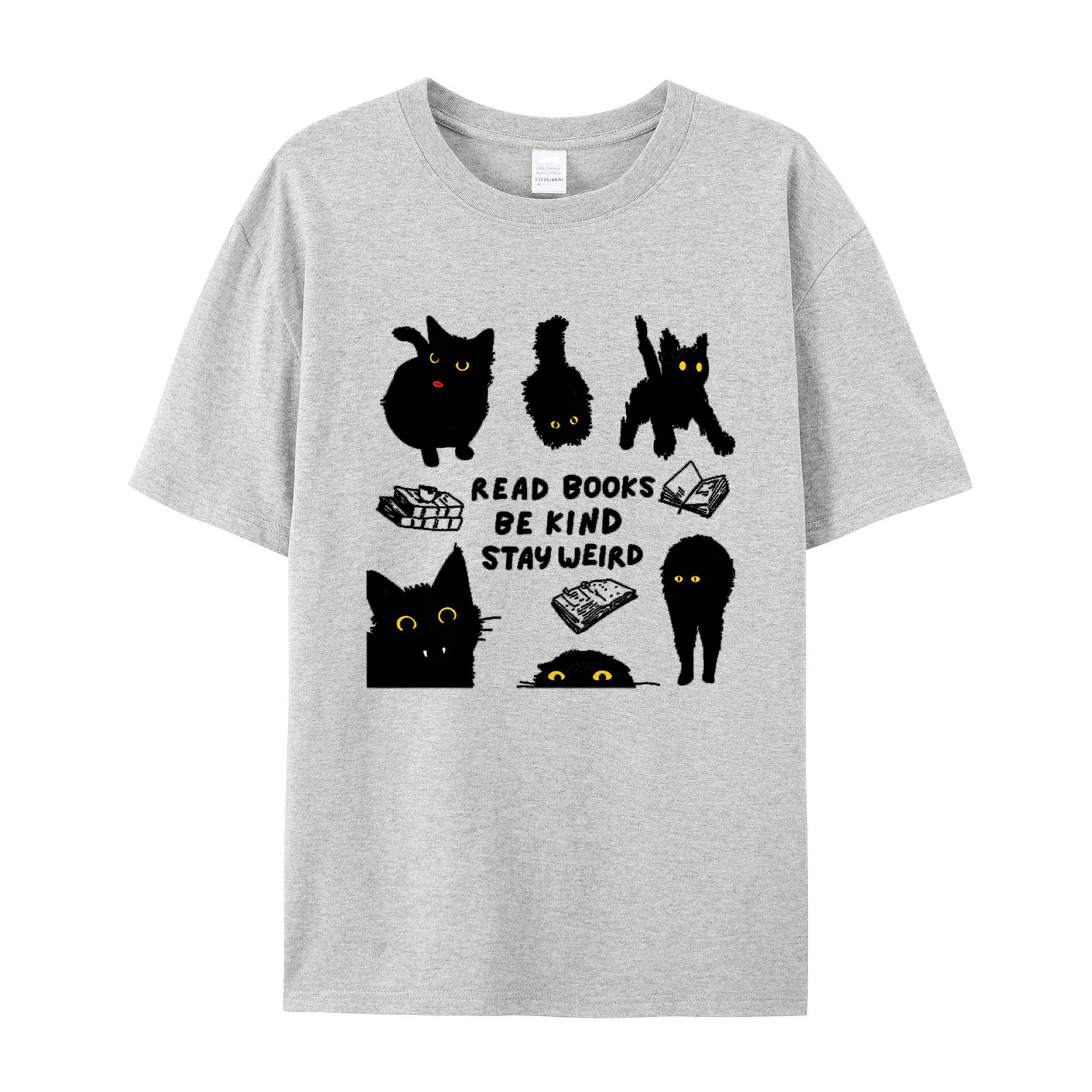 Read Books Be Kind Stay Weird cotton T-shirt