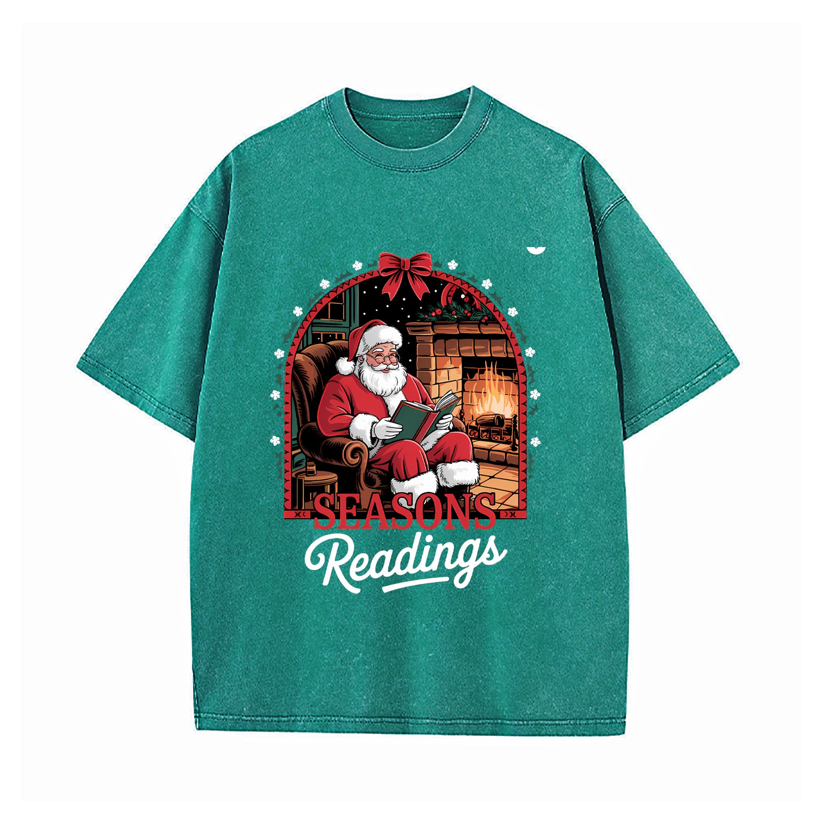 Reading Santa Claus Bookish Christmas Reading Lovers Essential T-Shirt