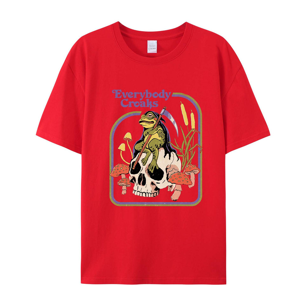 Halloween Retro Cotton T-Shirts