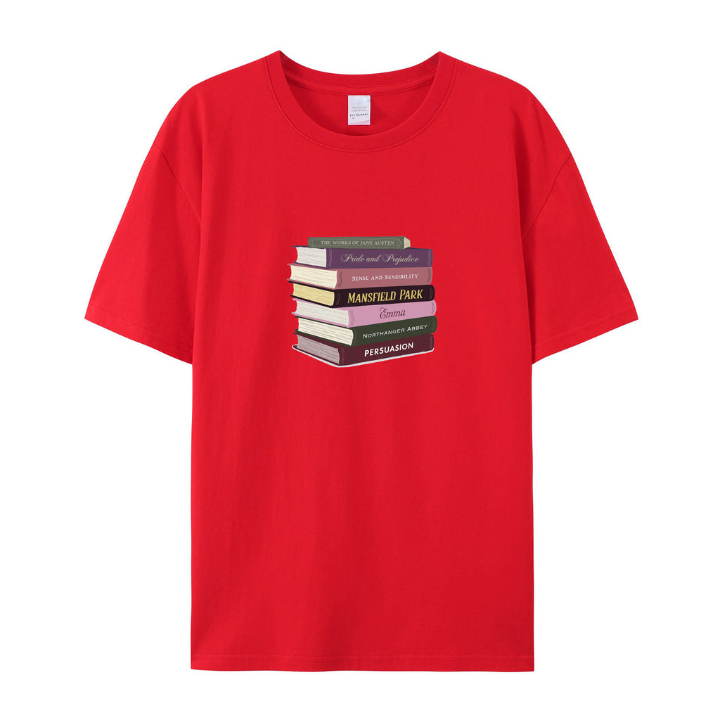 Jane Austen Literary Gift for Readers cotton T-shirt