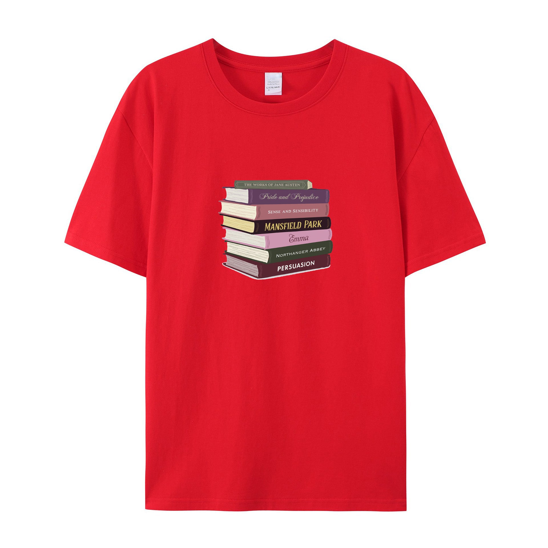 Jane Austen Literary Gift for Readers cotton T-shirt
