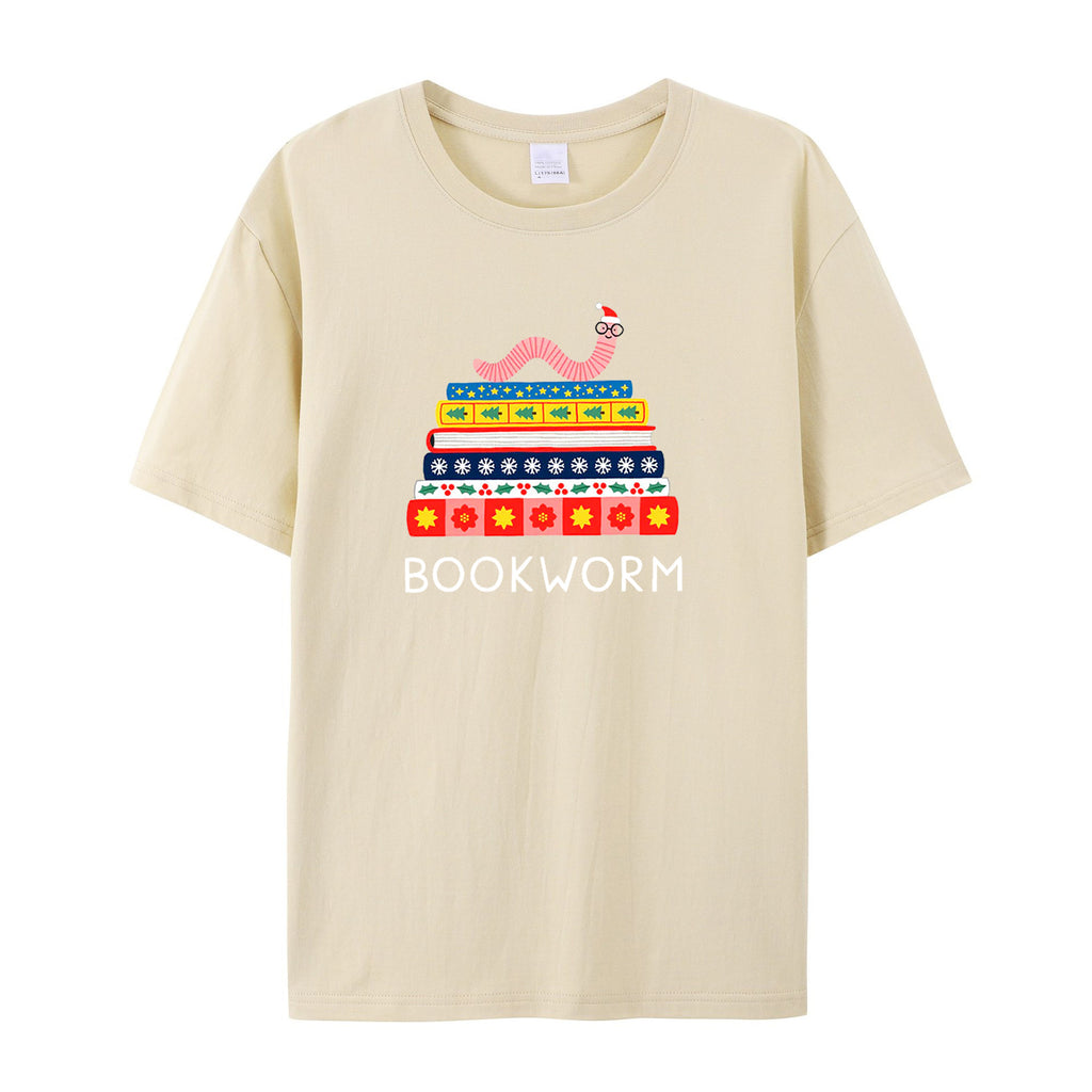 BOOK WORM COTTON T-SHIRTS