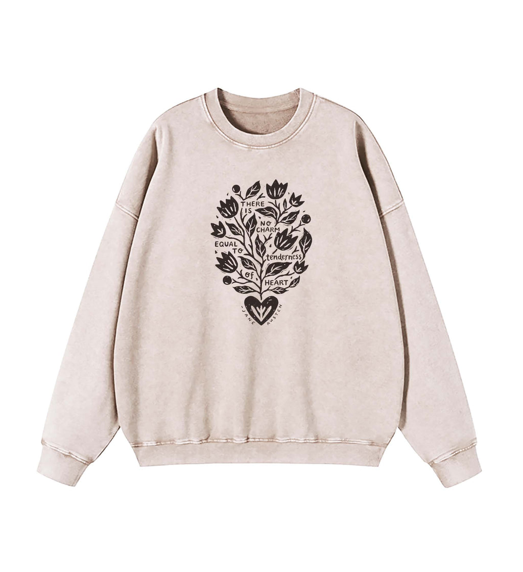 Tenderness of Heart Jane Austen Quote Sweatshirt