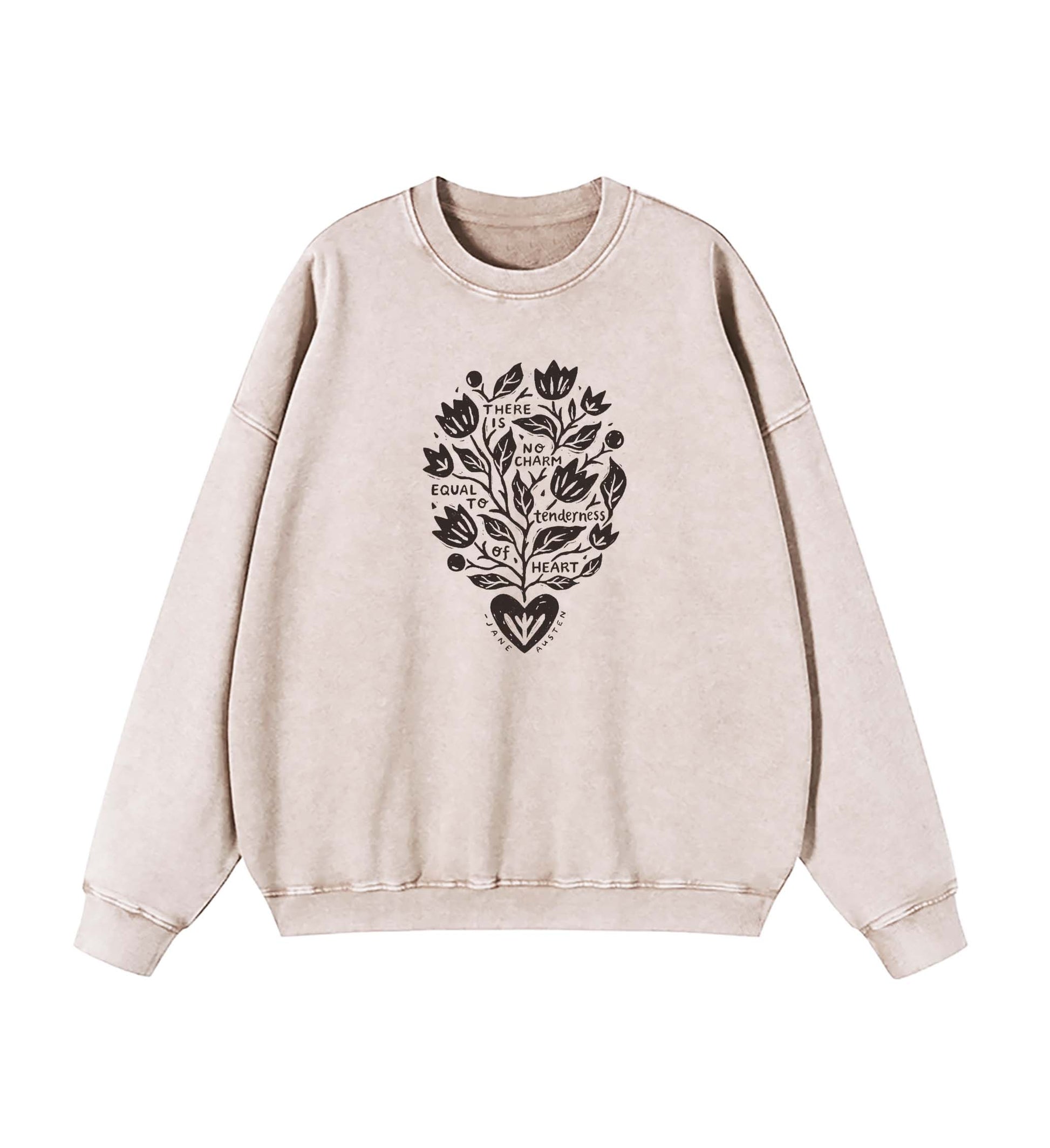 Tenderness of Heart Jane Austen Quote Sweatshirt