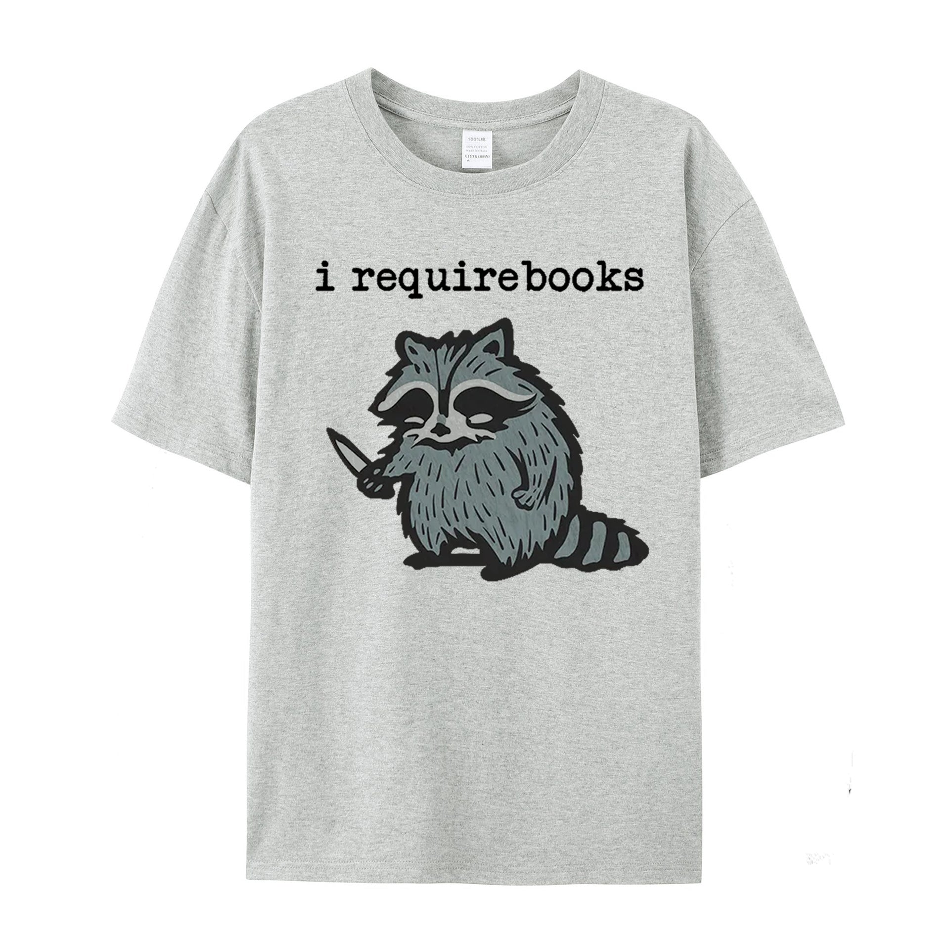 I Require Books cotton T-shirt