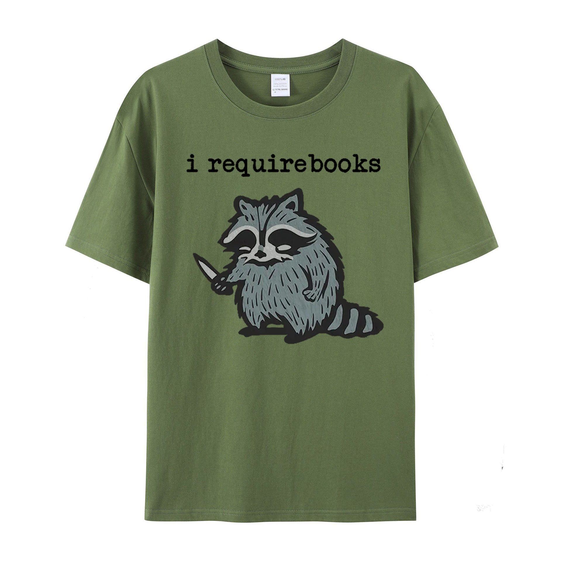 I Require Books cotton T-shirt